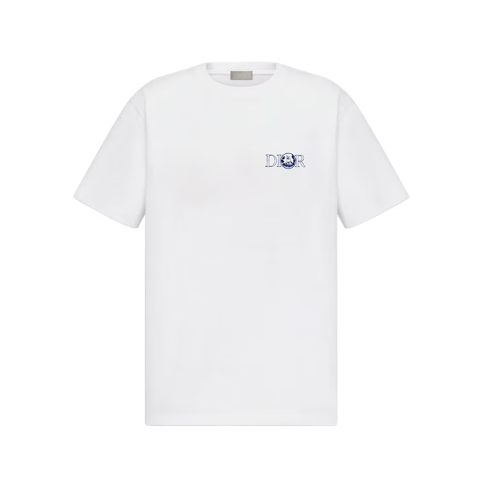 Embroidered Cat Cotton T-Shirt