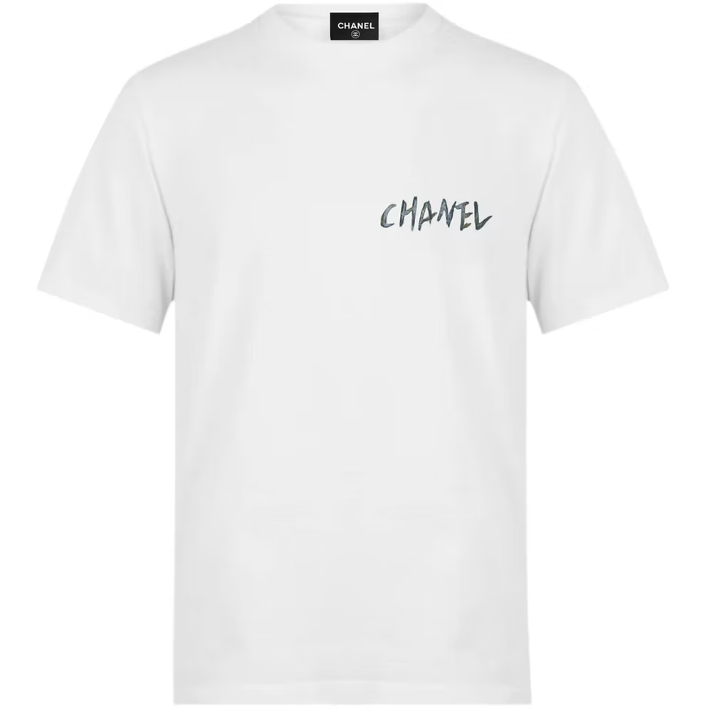 CHANEL Camellia Graphic Cotton T-Shirt