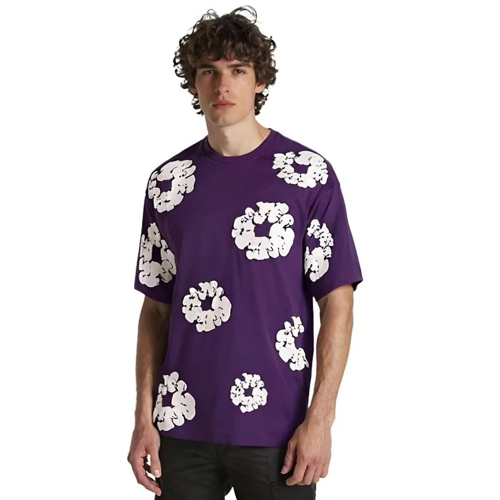 Abstract Floral Print T-Shirt