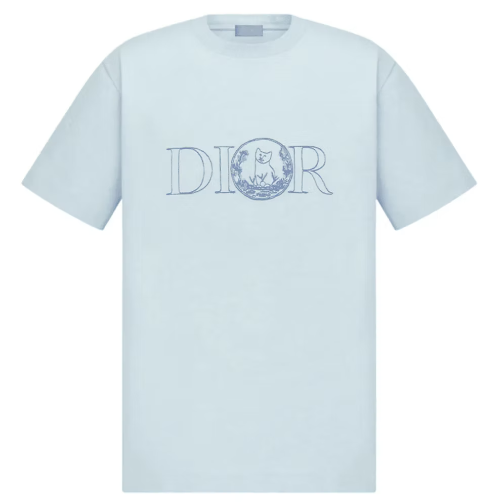 Dior Cat Motif T-Shirt