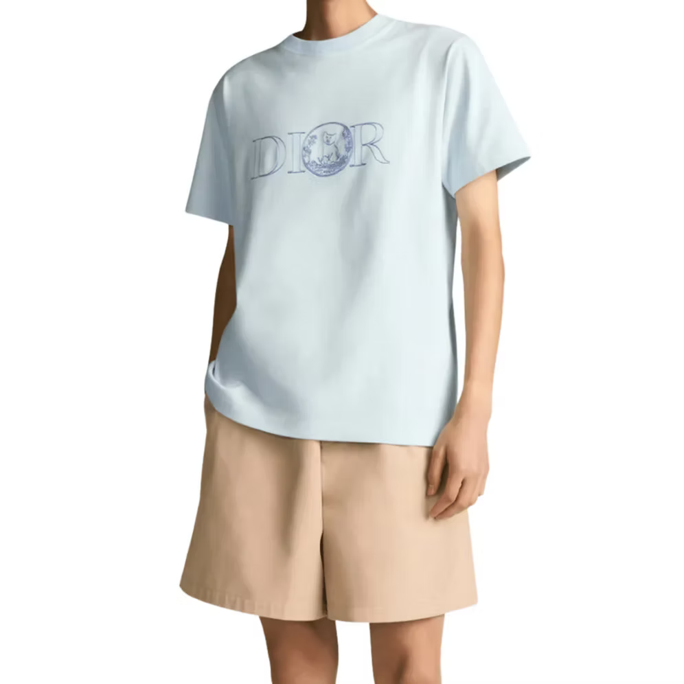 Dior Cat Motif T-Shirt