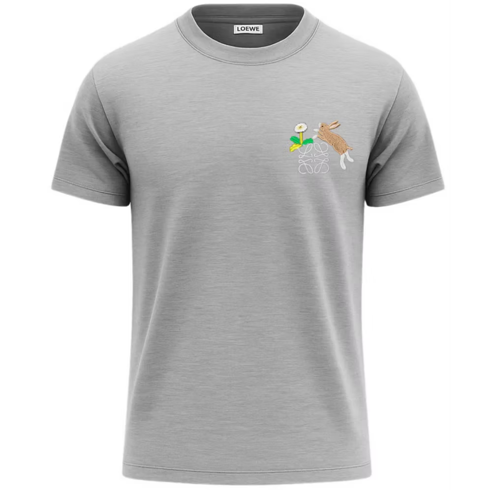 Anagram Embroidered Cotton T-Shirt