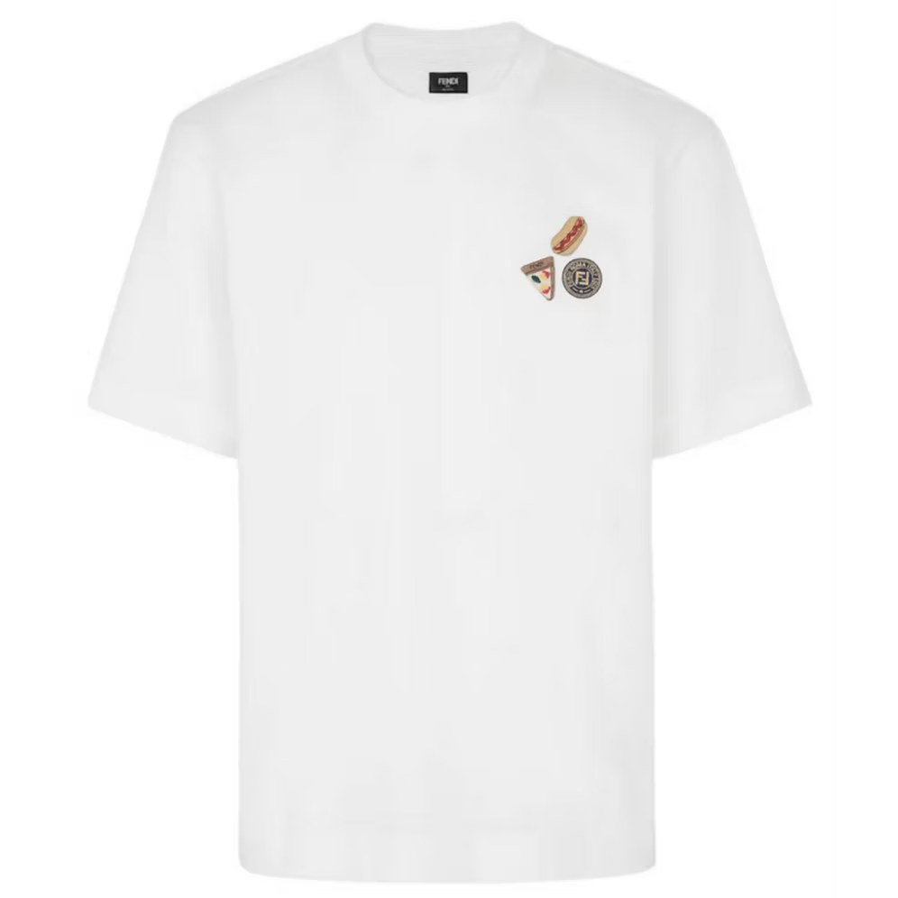 Fendi Embroidered Motif T-shirt
