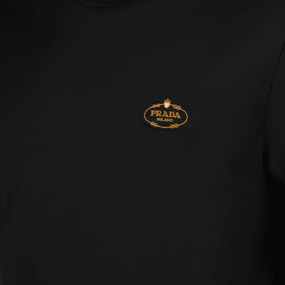 Prada Milano Logo Patch T-Shirt